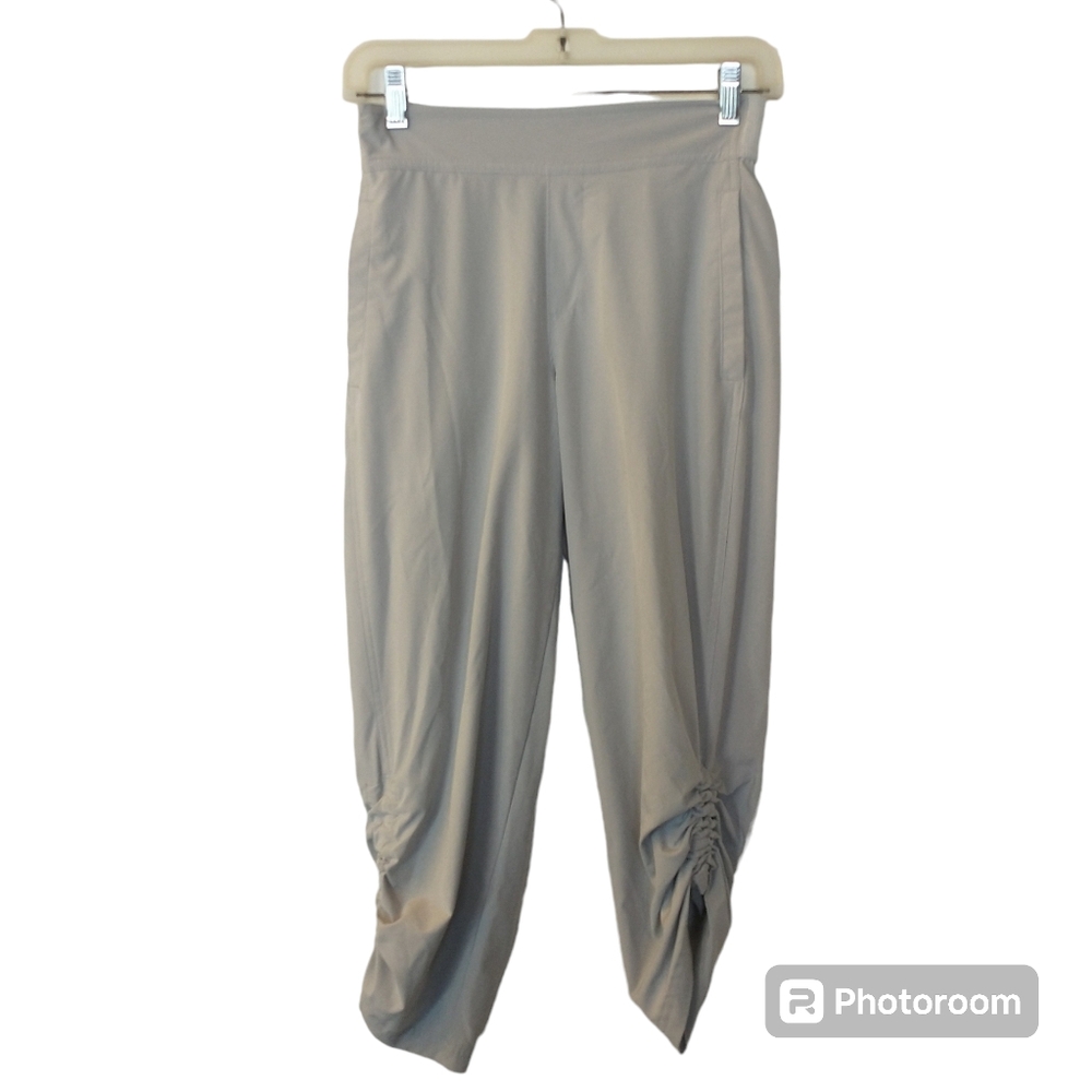 Women's Calia by Carrie Underwood Light Grey Ruched Leg Pants Size XS